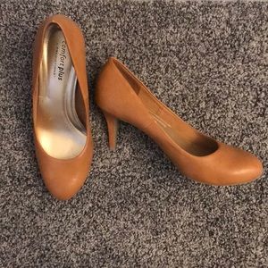 Comfort Plus Beige/Brown Heels